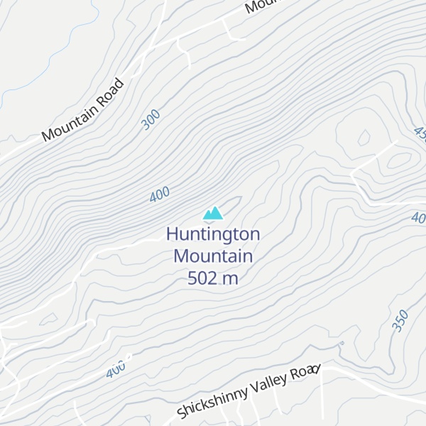 Map of Huntington Mountain
