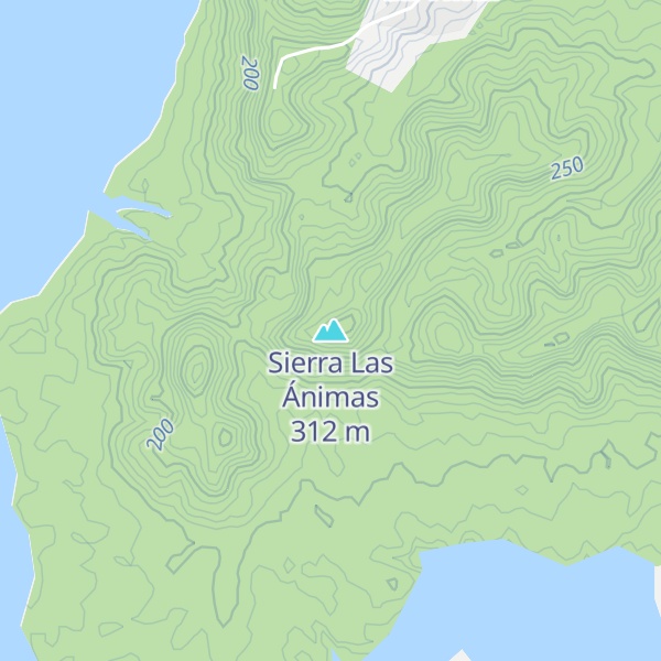 Map of Sierra Las Ánimas