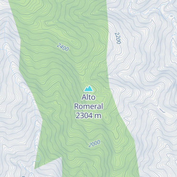 Map of Alto Romeral