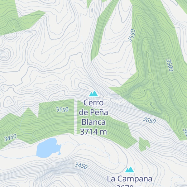 Map of Cerro de Peña Blanca