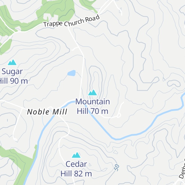 Map of Mountain Hill