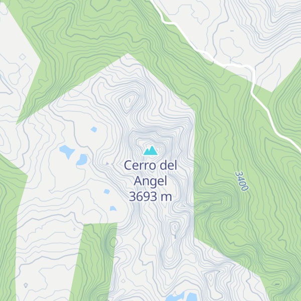Map of Cerro del Angel