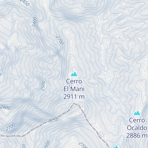 Map of Cerro El Mani