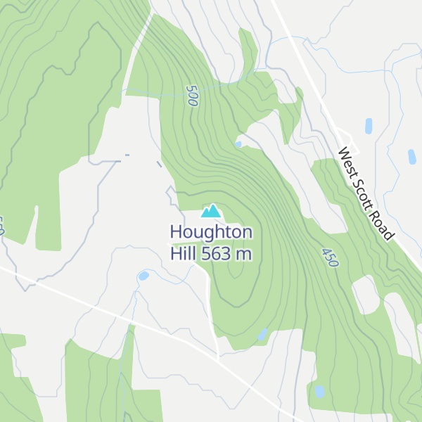 Map of Houghton Hill