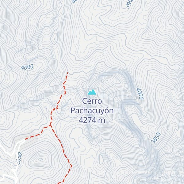 Map of Cerro Pachacuyón