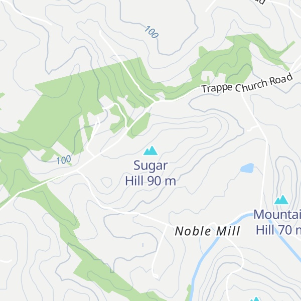 Map of Sugar Hill