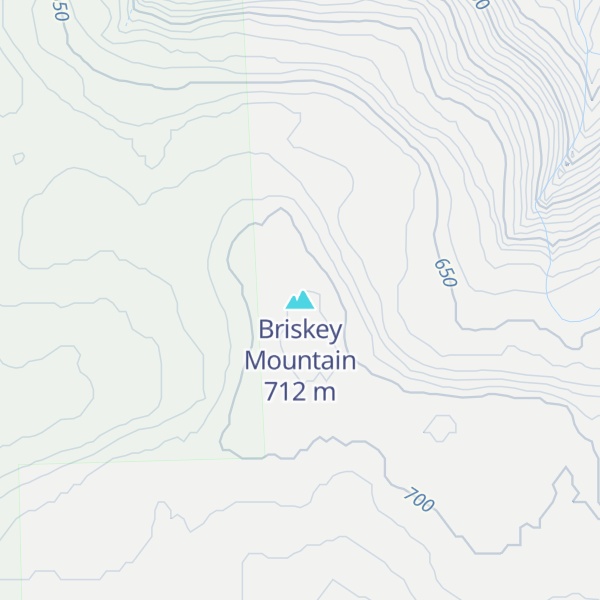 Map of Briskey Mountain