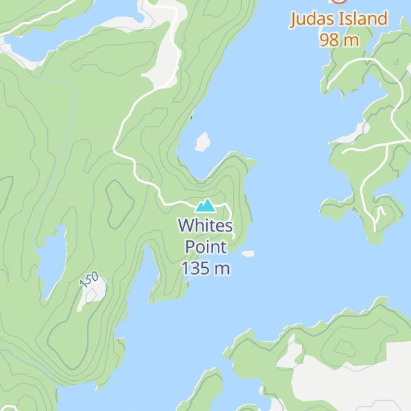 Map of Whites Point