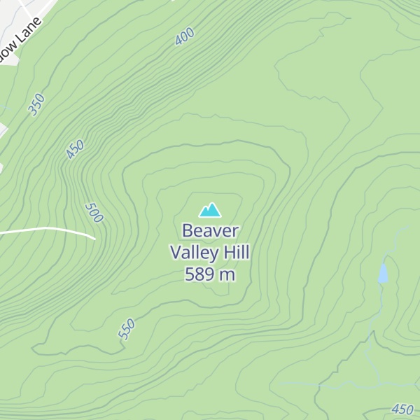 Map of Beaver Valley Hill