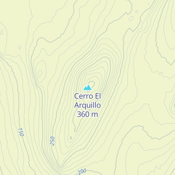 Map of Cerro El Arquillo