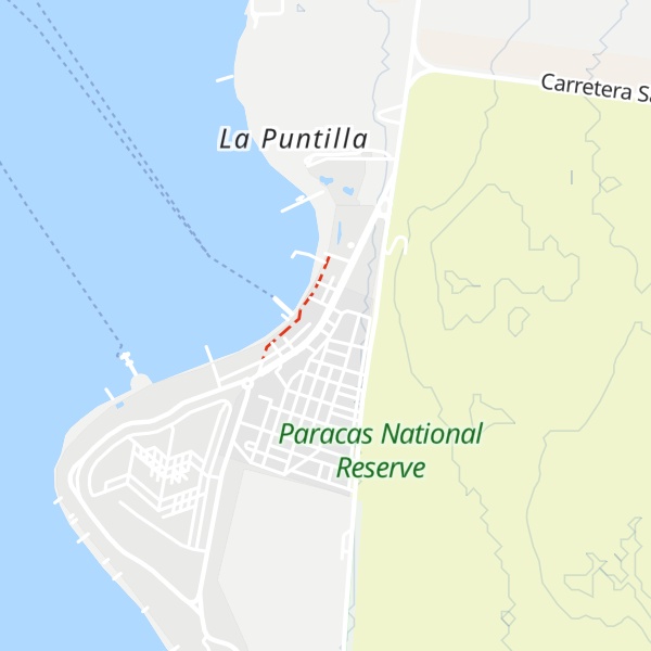 Map of Información Turística Paracas