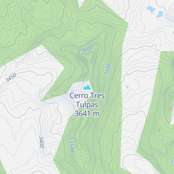 Map of Cerro Tres Tulpas