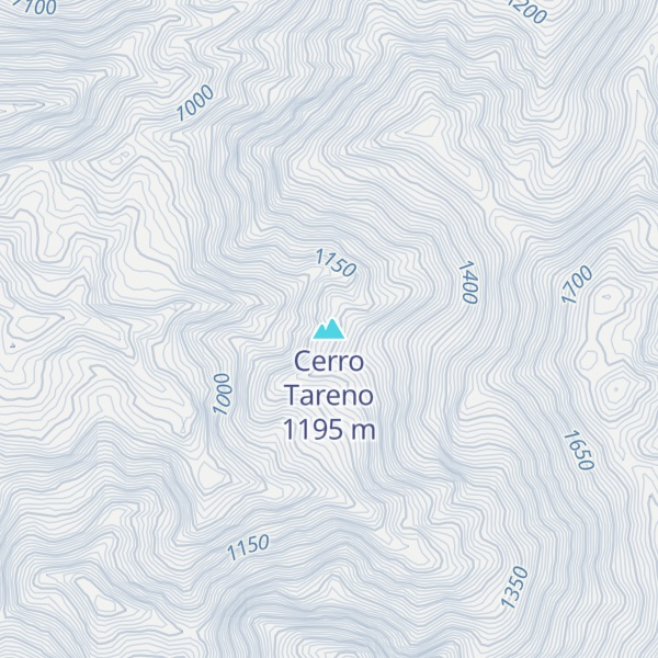 Map of Cerro Tareno