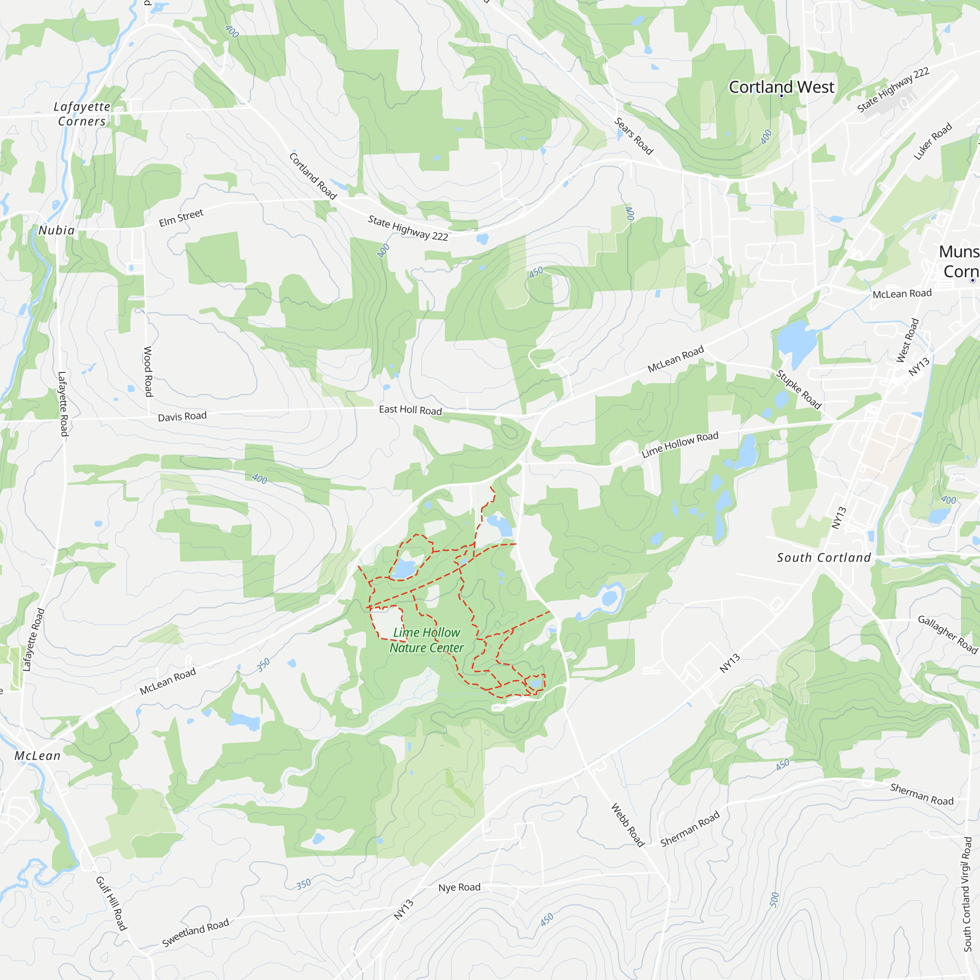 Lime Hollow Visitor Center map