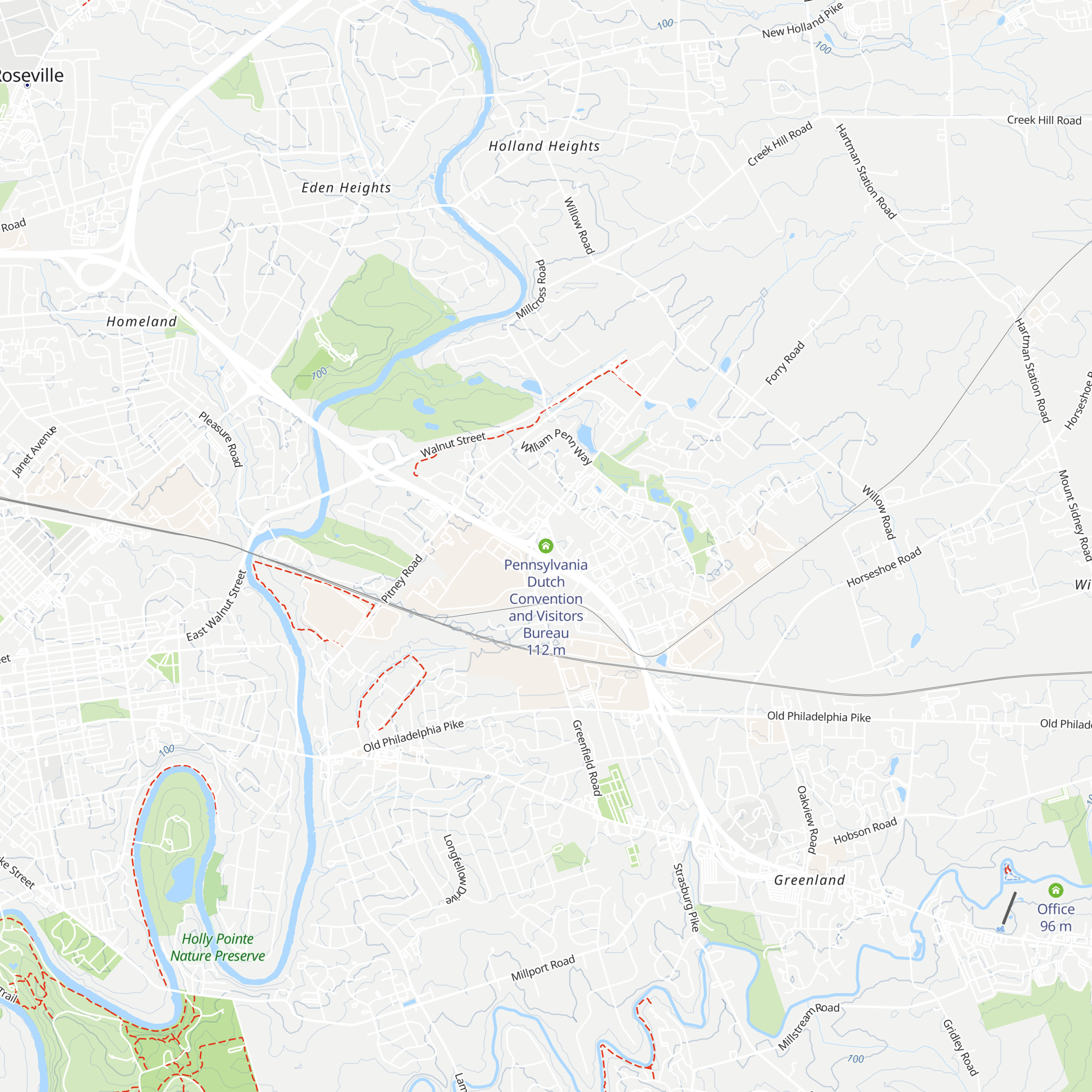 Pennsylvania Dutch Convention and Visitors Bureau map