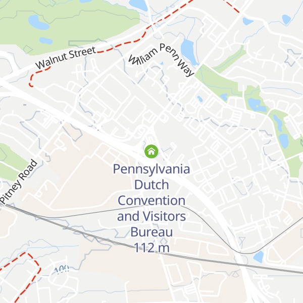 Map of Pennsylvania Dutch Convention and Visitors Bureau