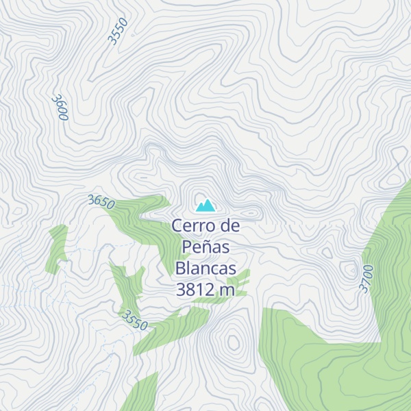 Map of Cerro de Peñas Blancas