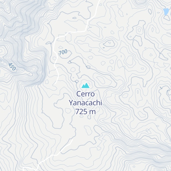 Map of Cerro Yanacachi