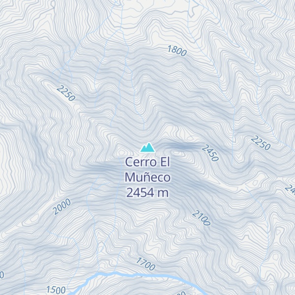 Map of Cerro El Muñeco