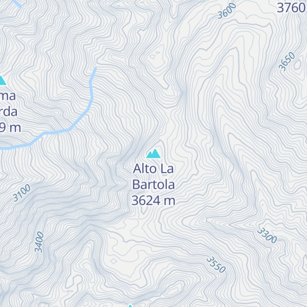 Map of Alto La Bartola
