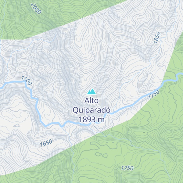 Map of Alto Quiparadó