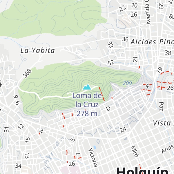 Map of Loma de la Cruz