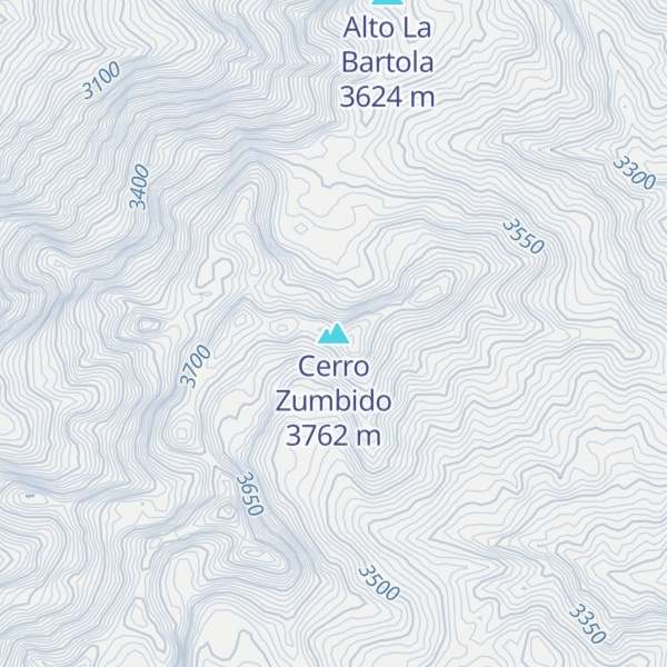 Map of Cerro Zumbido