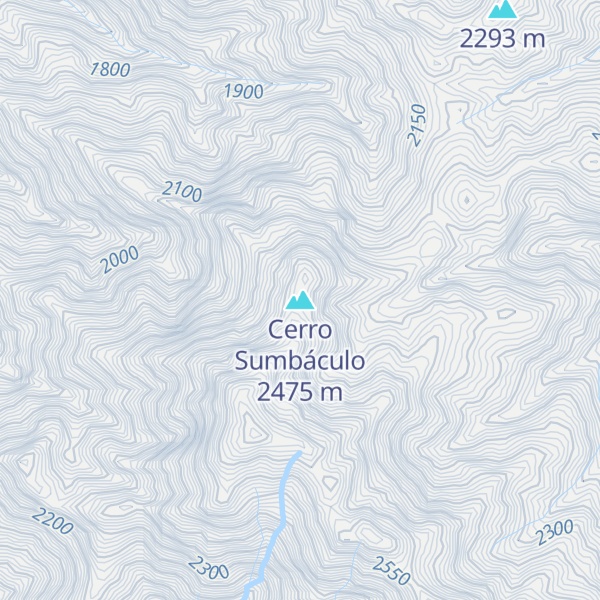 Map of Cerro Sumbáculo