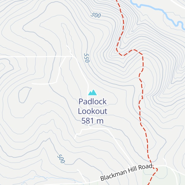 Map of Padlock Lookout