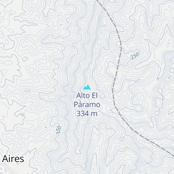 Map of Alto El Páramo