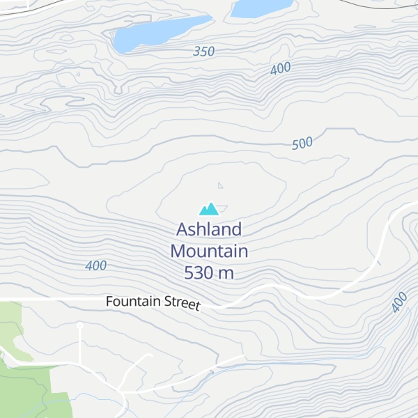 Map of Ashland Mountain