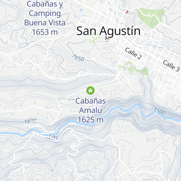 Map of Cabañas Amalu