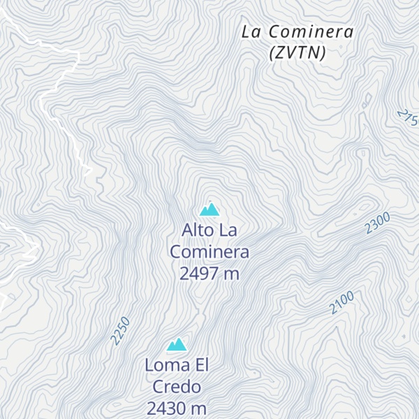 Map of Alto La Cominera