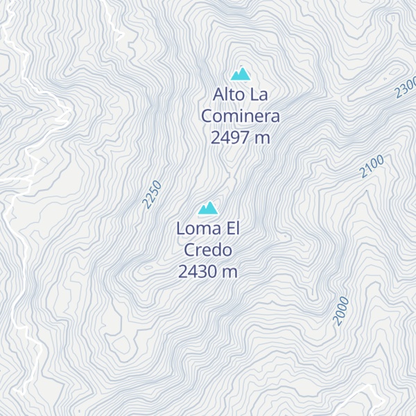 Map of Loma El Credo
