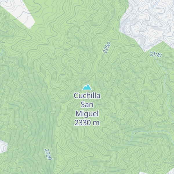 Map of Cuchilla San Miguel