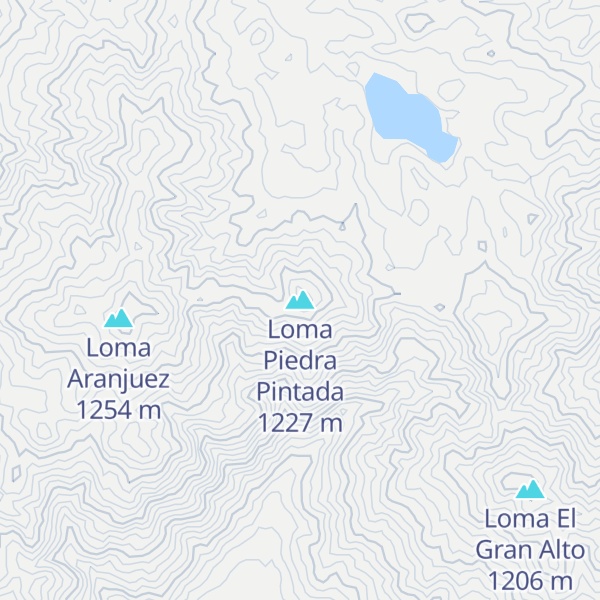 Map of Loma Piedra Pintada