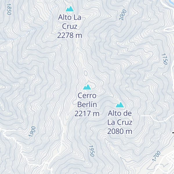 Map of Cerro Berlín
