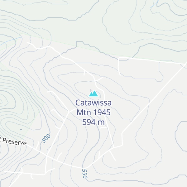 Map of Catawissa Mtn 1945