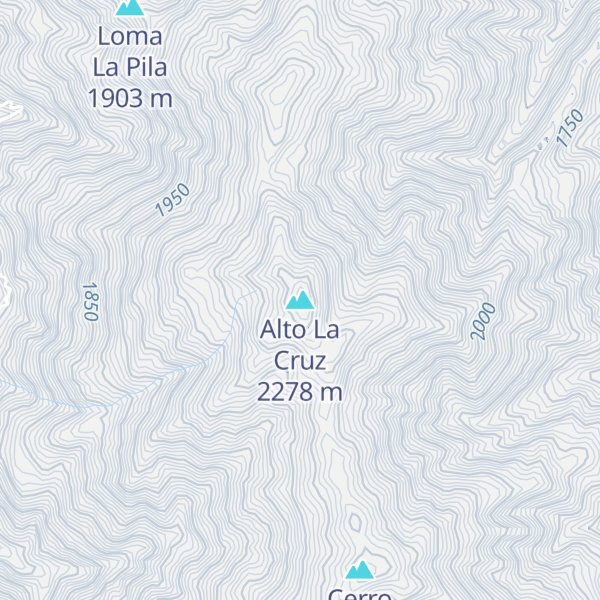 Map of Alto La Cruz