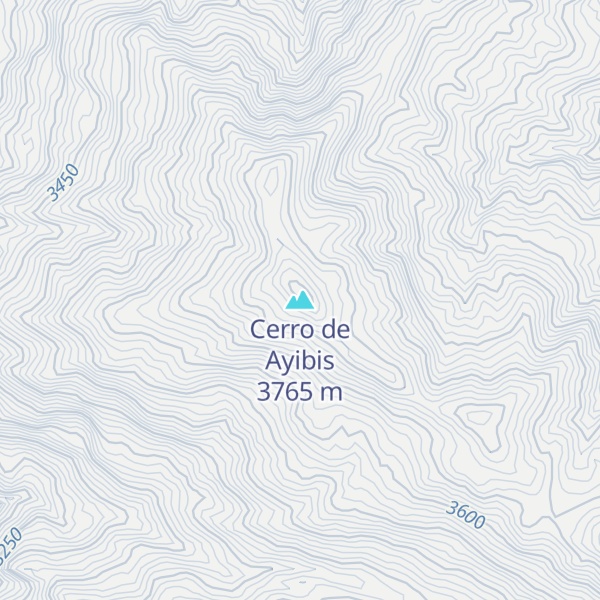 Map of Cerro de Ayibis