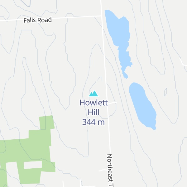 Map of Howlett Hill