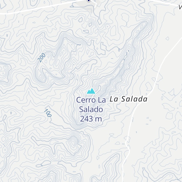 Map of Cerro La Salado
