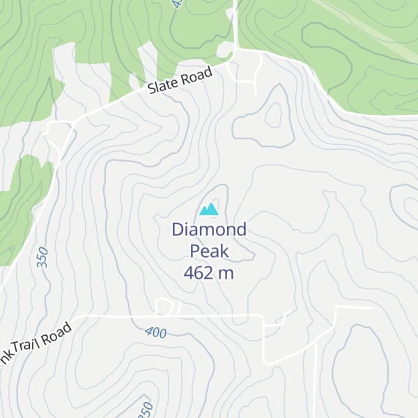 Map of Diamond Peak