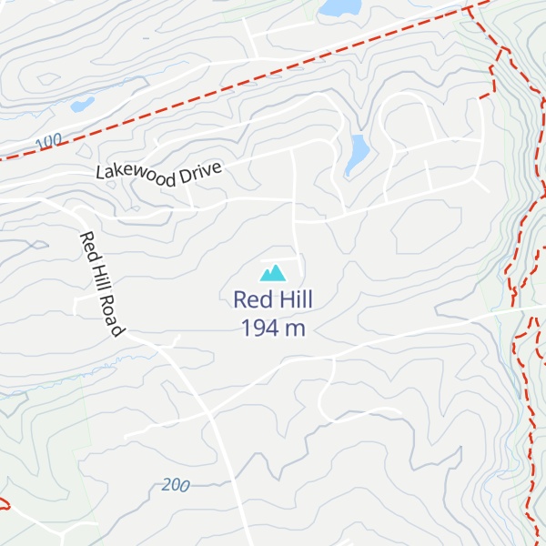 Map of Red Hill