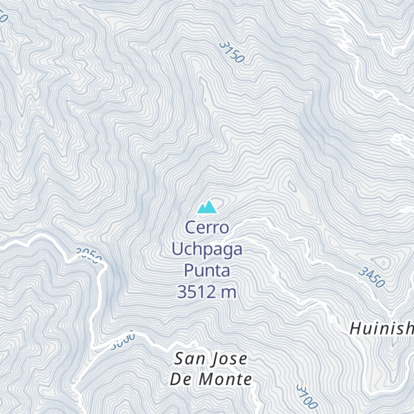 Map of Cerro Uchpaga Punta