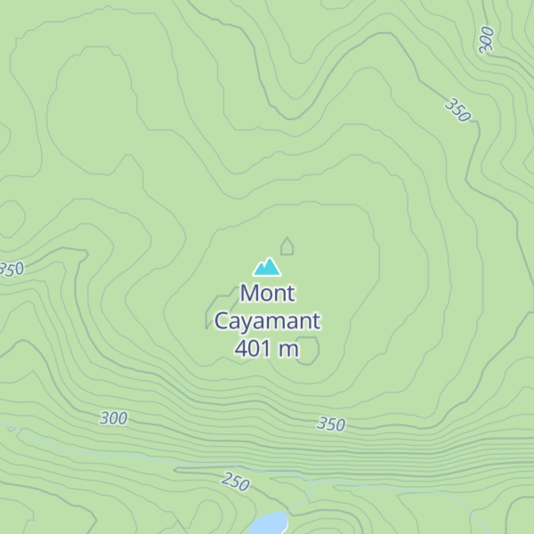 Map of Mont Cayamant