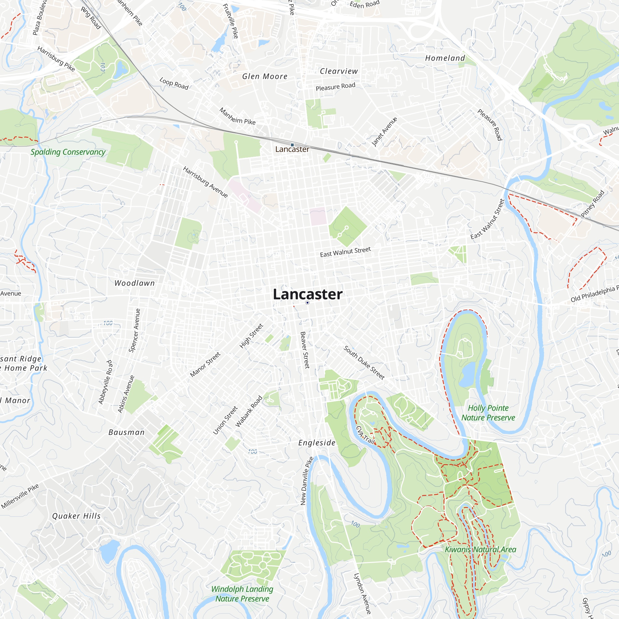 Lancaster City Welcome Center map