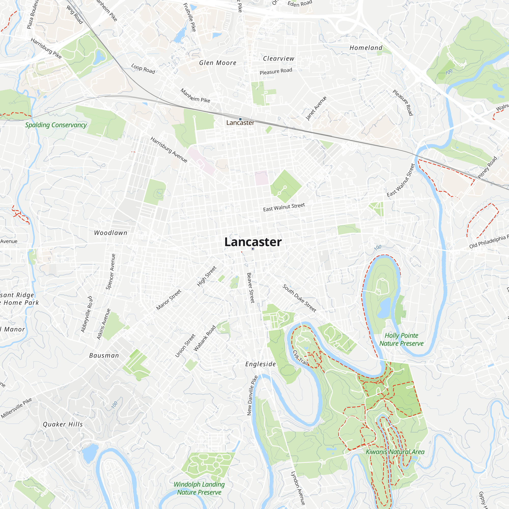 Lancaster City Welcome Center map