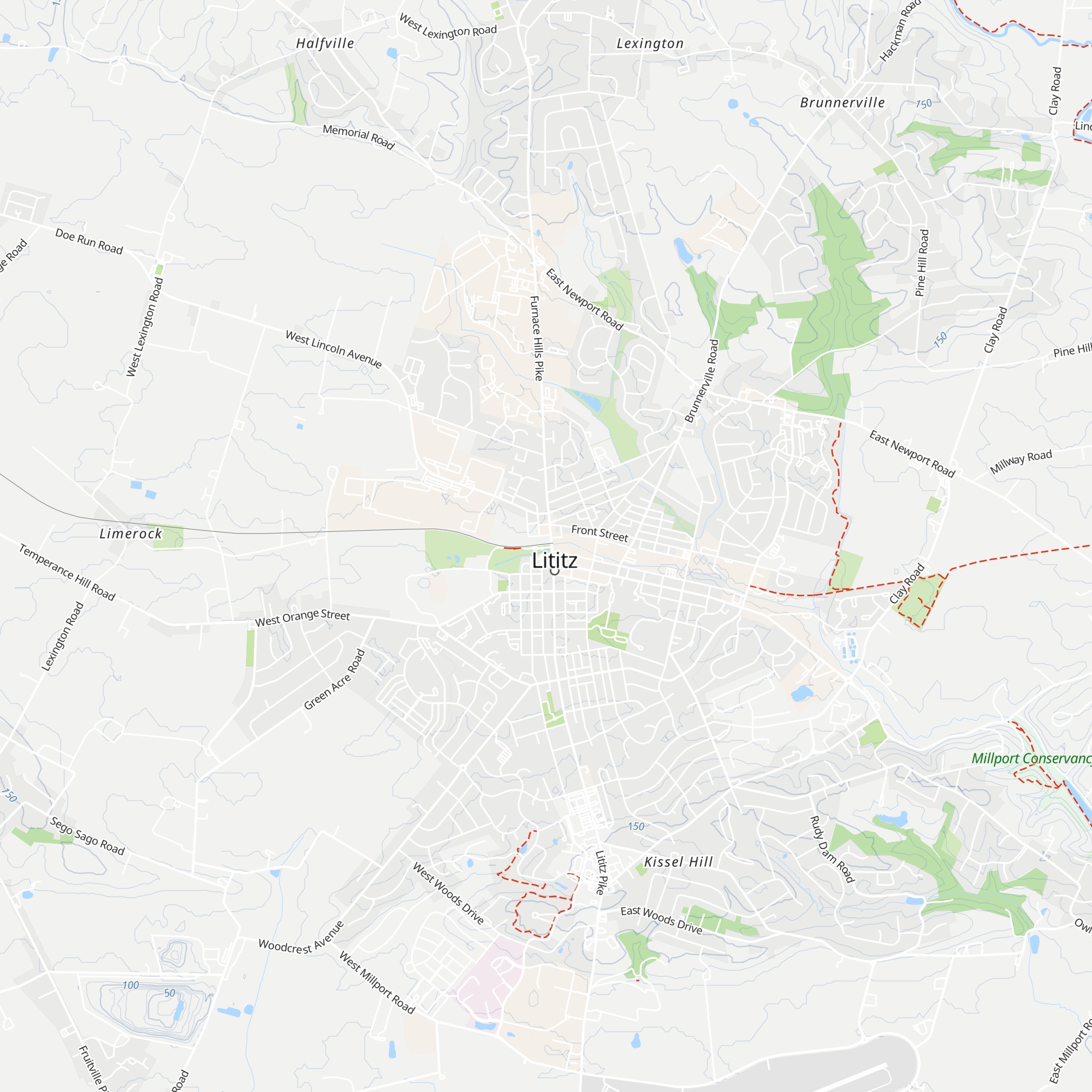 Lititz Welcome Center map