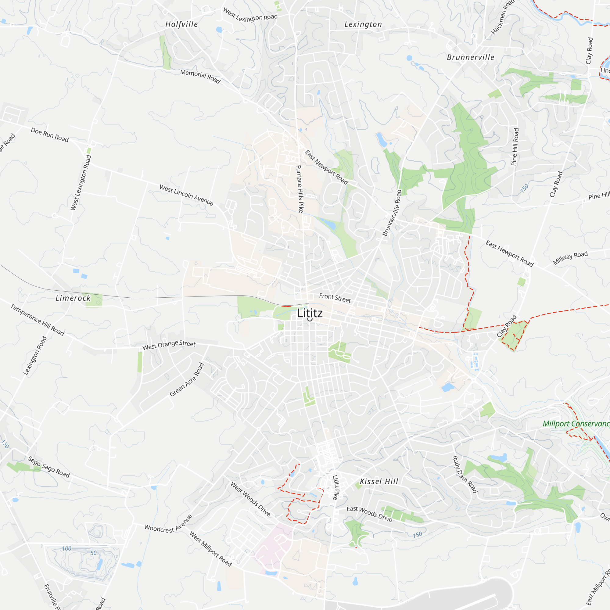 Lititz Welcome Center map